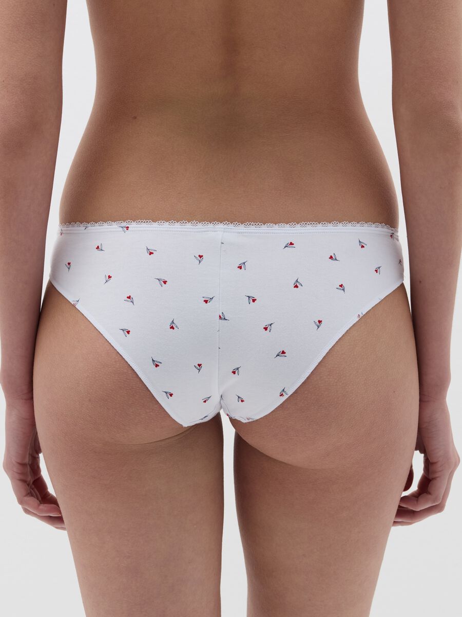 Three-pack Brazilian-cut briefs in stretch cotton with crochet_3
