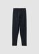 Girls&rsquo; black skinny-fit leggings in stretch organic cotton jersey_3