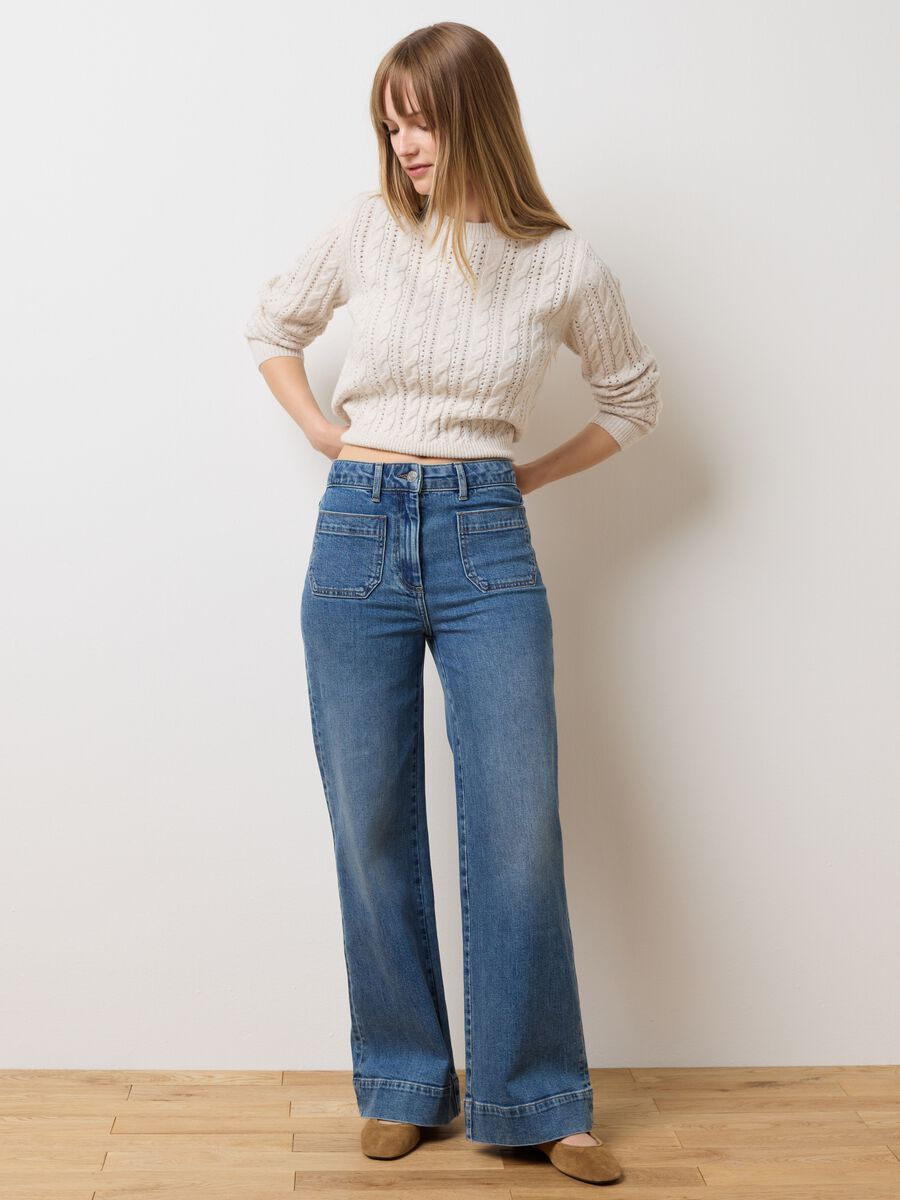 Beige Regular Fit Sweater_2