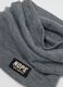 Children's Grey Stretch Fabric Scarf_2