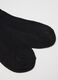 Long black socks in stretchy cotton blend_1