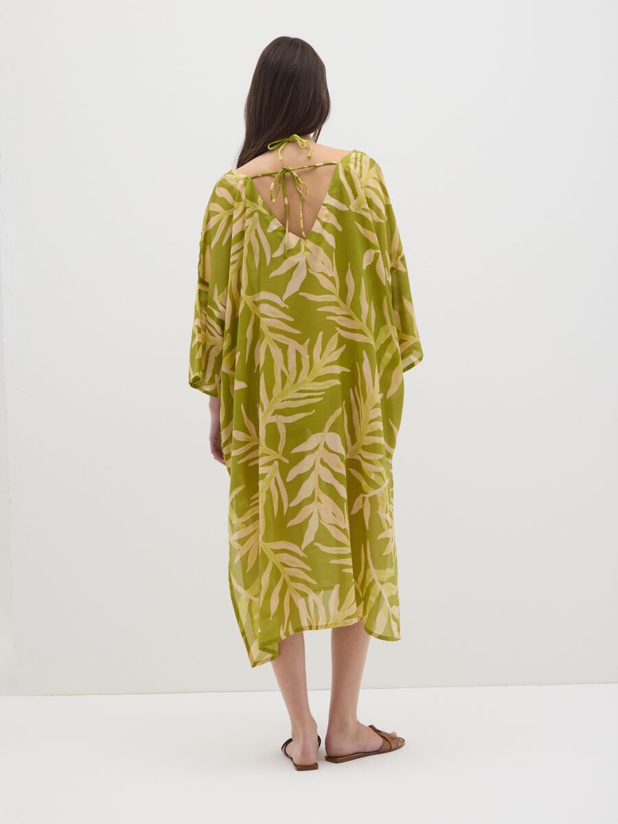 Women's Kaftan Dress in Multi-Colour Blend_2