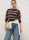 Multicolour striped cotton blend jumper, regular fit_0