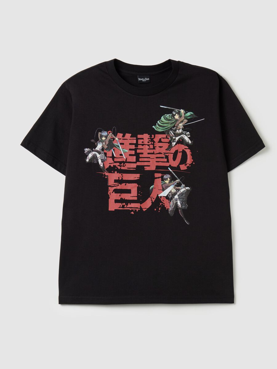 T-shirt with Attach On Titan print_4
