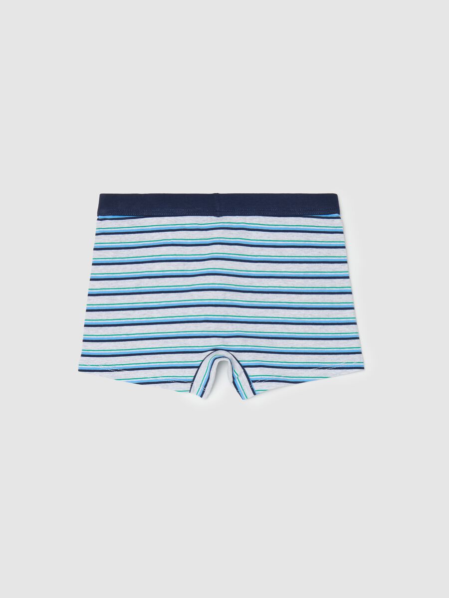 Boxer in cotone stretch a righe _1