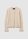 Cardigan beige regular fit con bottoni_4
