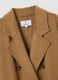 Brown double-breasted wool blend coat regular fit with belt_5
