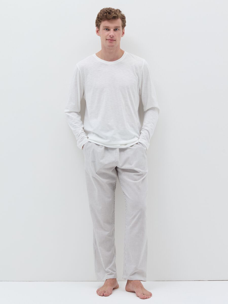Pigiama lungo con top in slub jersey_2