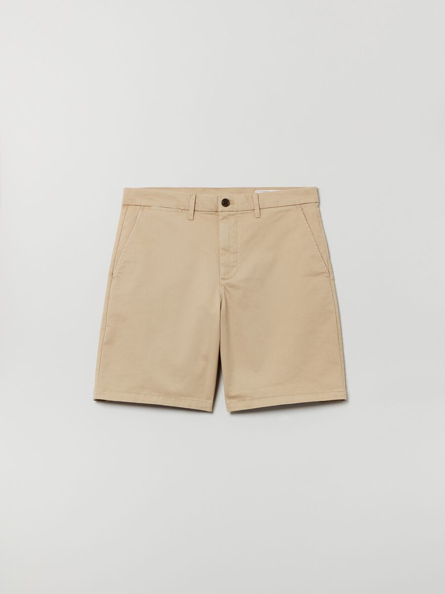 Shorts in stretch cotton_0