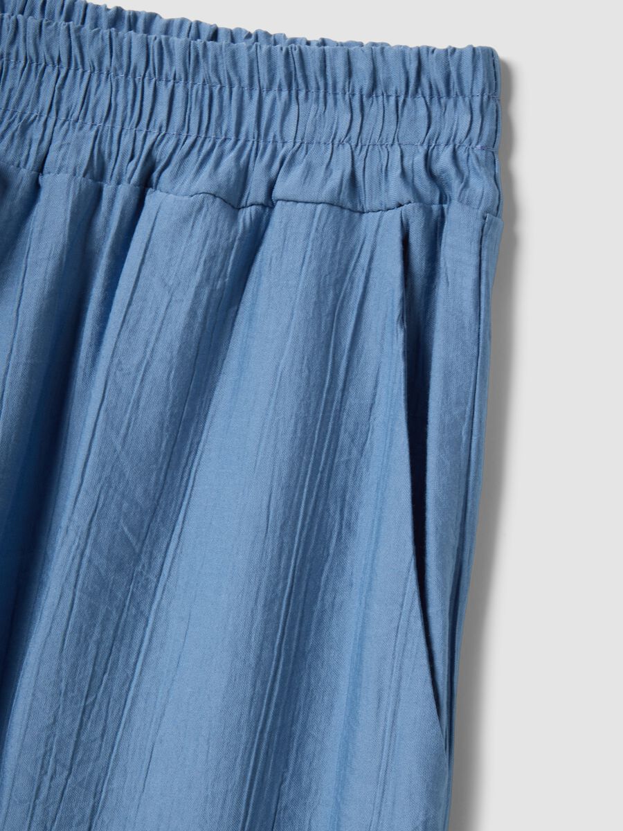 Light blue viscose-blend palazzo trousers_1