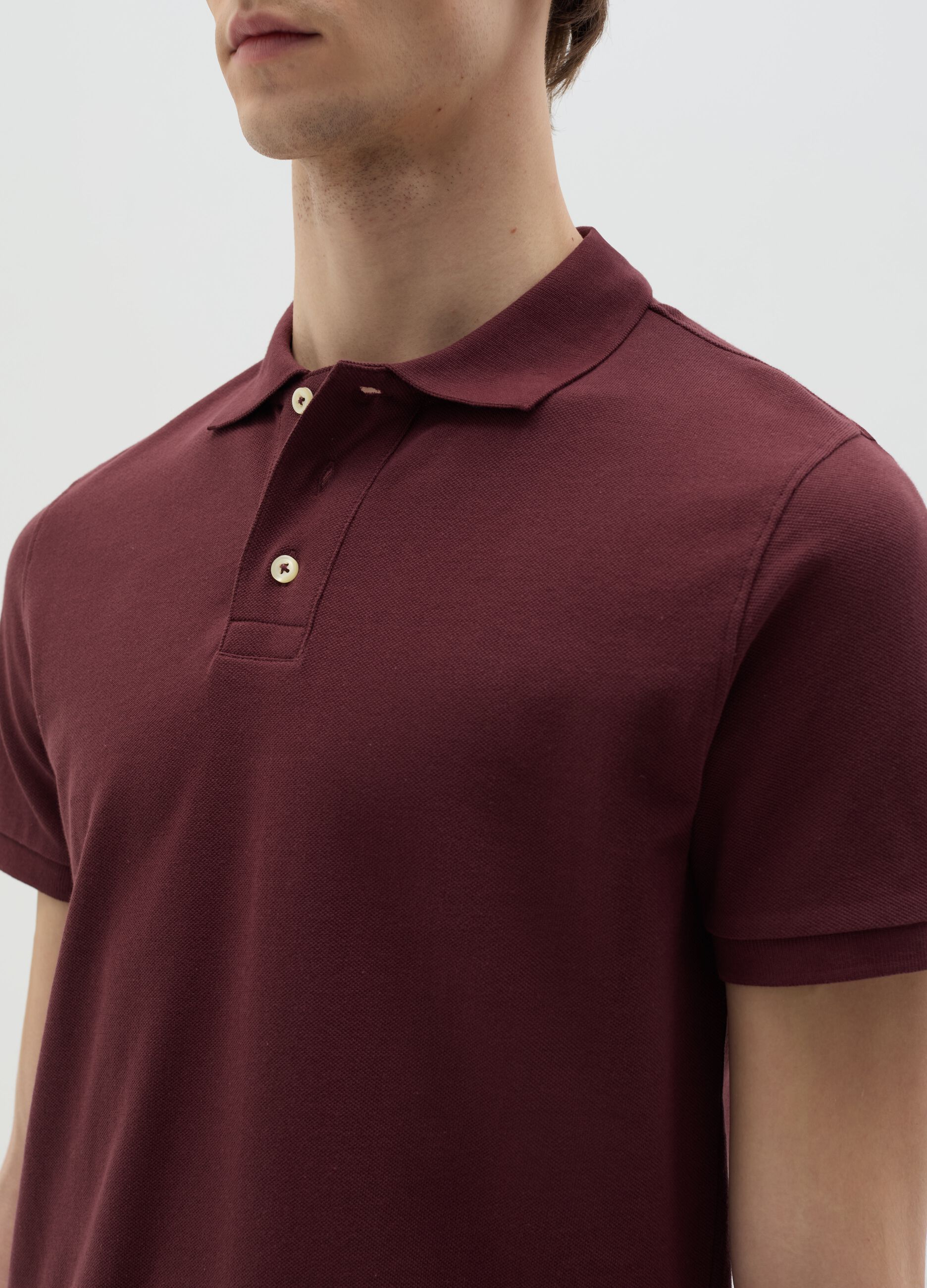 Polo shirt in organic cotton piquet
