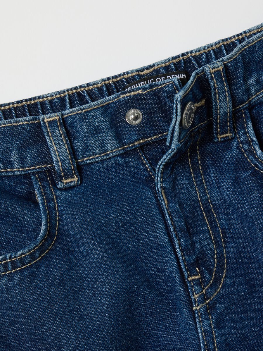 Girl's jeans in pure cotton denim regular fit_2