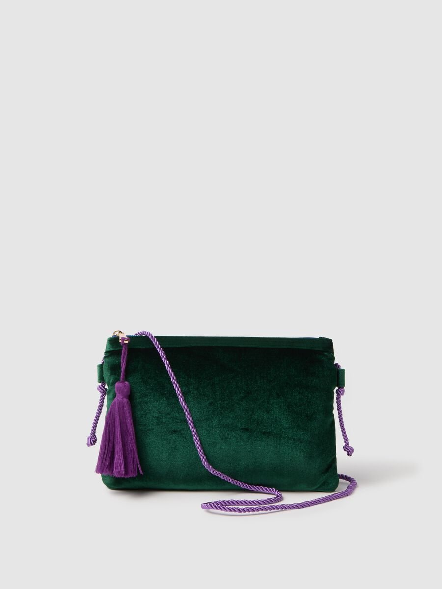 Green Bag with Decorative Tassels_0