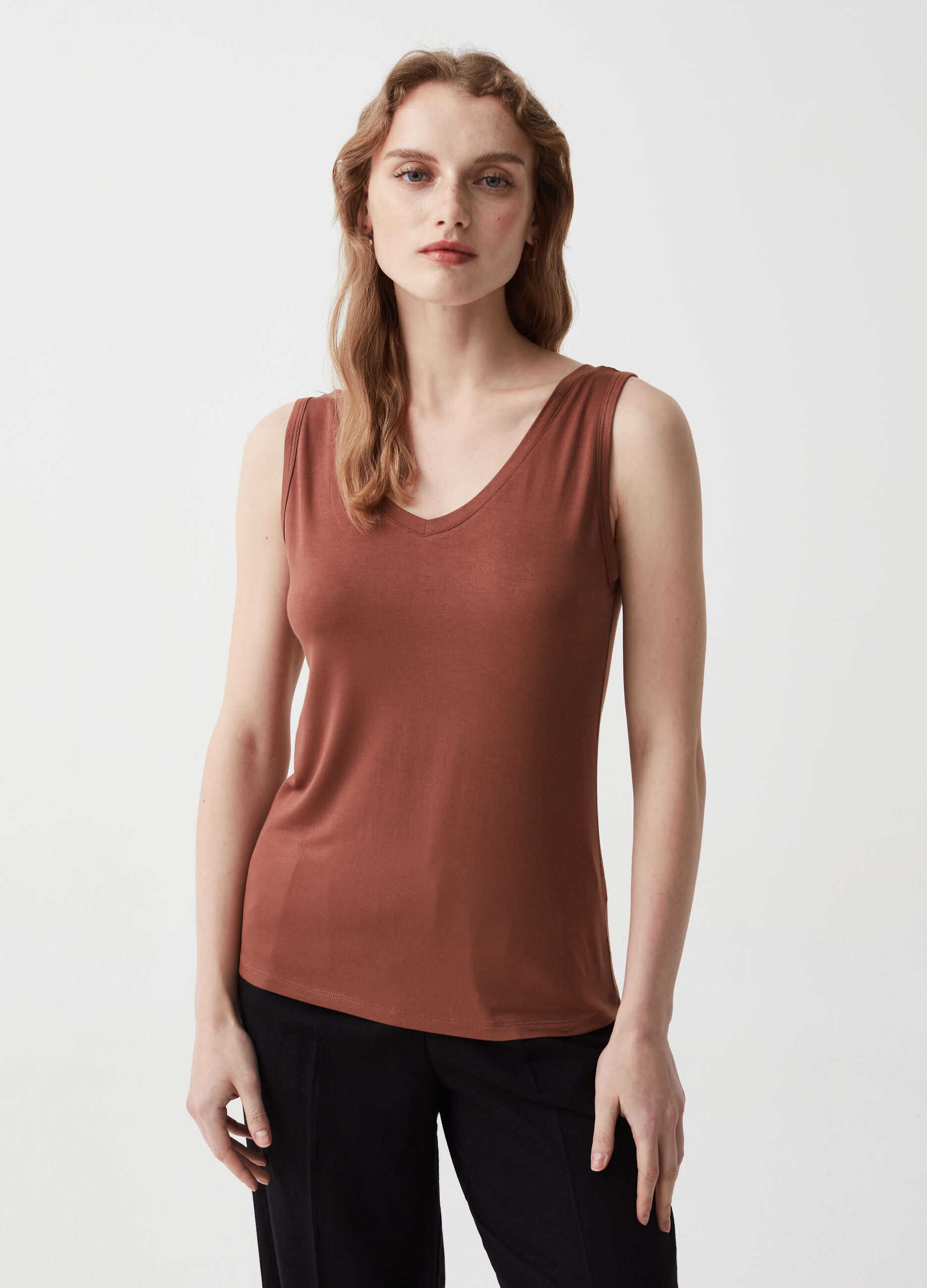 Ovs Tank top con scollo a V