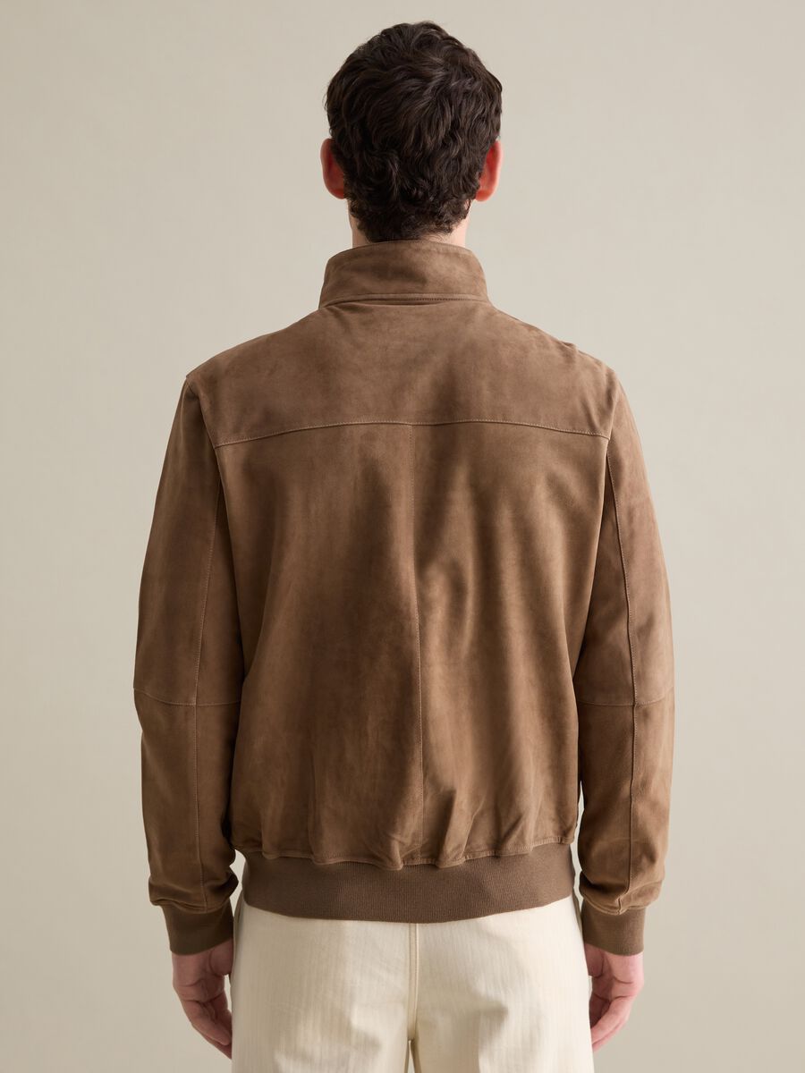 Bomber jacket in suede leather_3