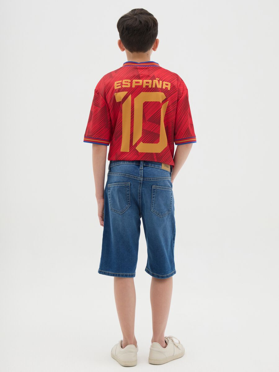 Denim Bermuda shorts with five pockets_3
