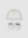 Grey newborn set with hat and booties_0
