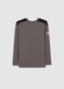 Boy's brown pure cotton regular fit round neck jumper_1