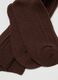 Brown Ribbed Long Socks_1