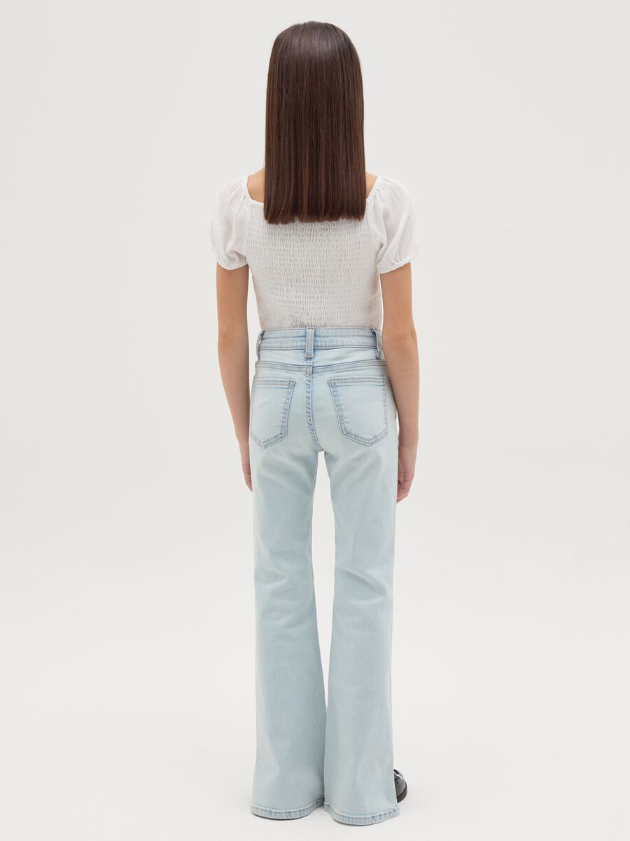 Flare-fit jeans with fading_2