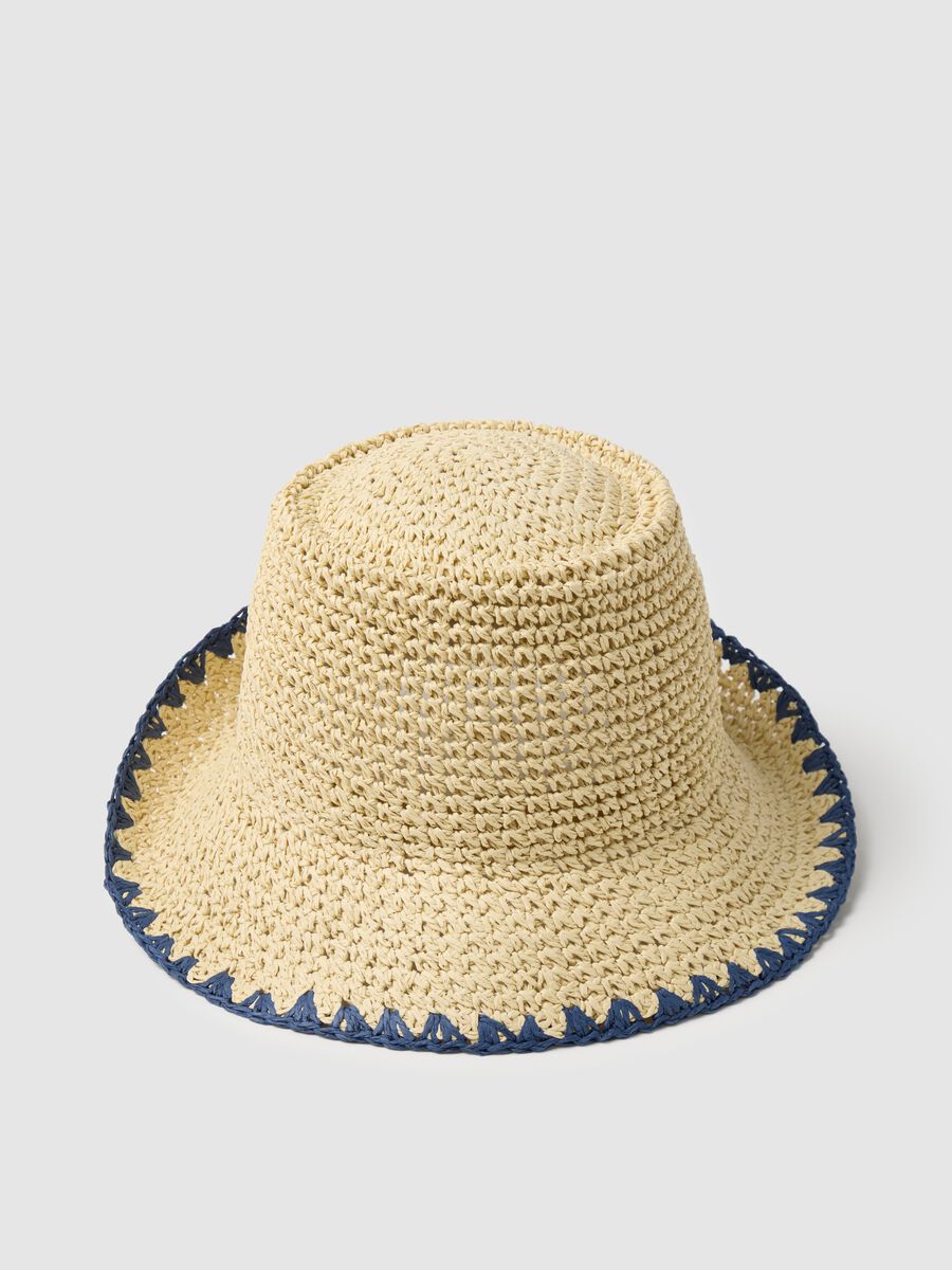 Women's multicolour paper fabric bucket hat_1