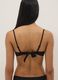 Black bandeau bikini top in stretch fabric with padding_2