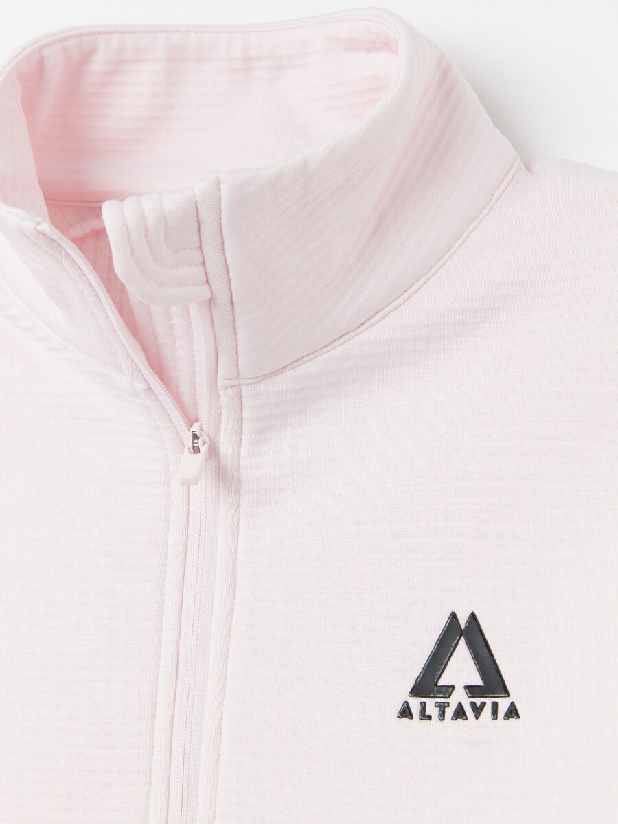 Altavia by Deborah Compagnoni half-zip waffle-weave fleece_5