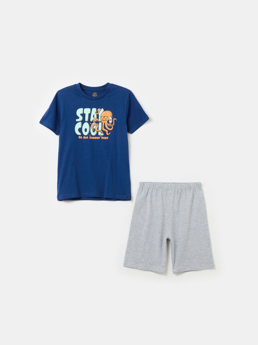Organic cotton pyjamas with print_0