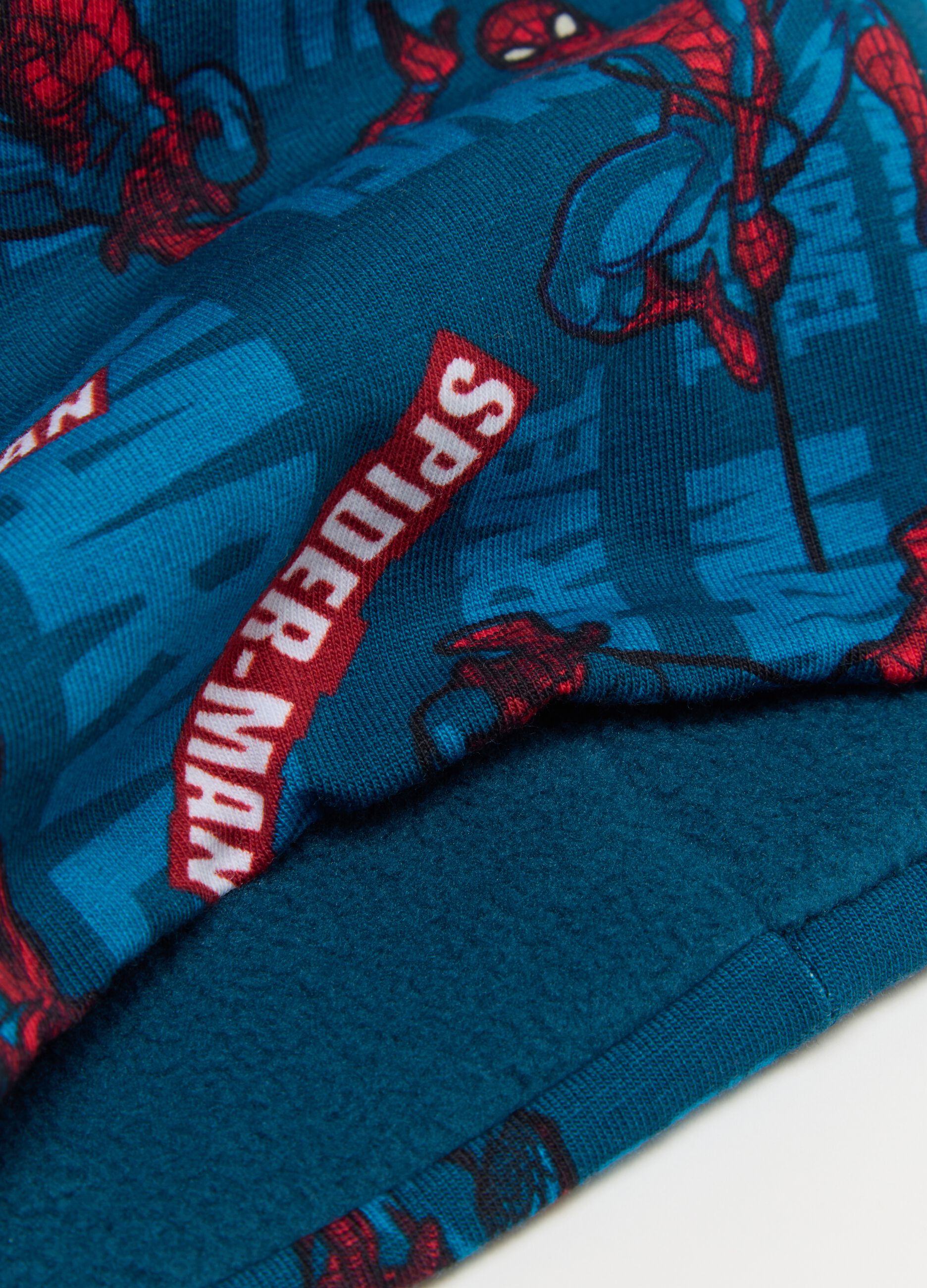 Cappello da bambino in cotone multicolor elasticizzato con stampa Spider-Man