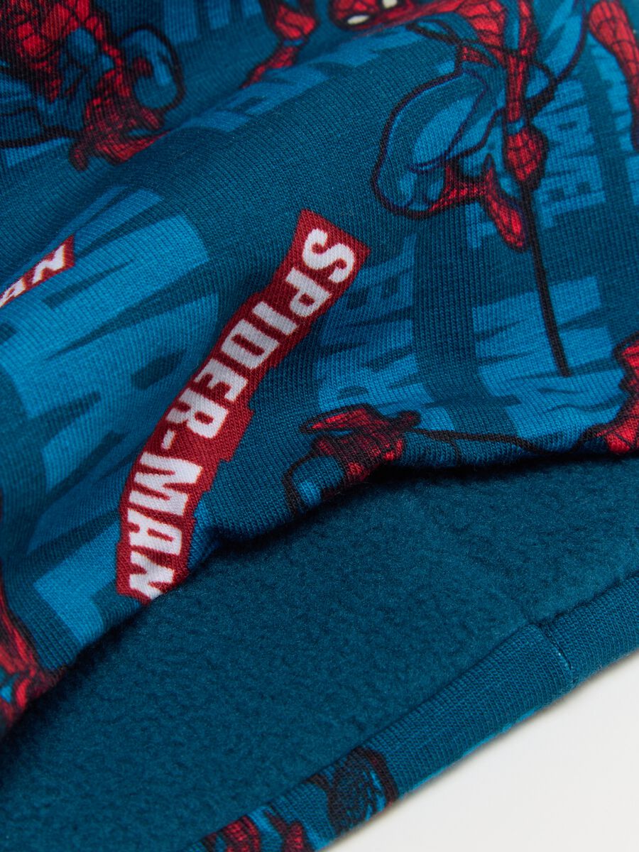 Cappello da bambino in cotone multicolor elasticizzato con stampa Spider-Man_1