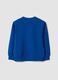 Blue relaxed-fit sweatshirt in 100% organic cotton with print for boys_1
