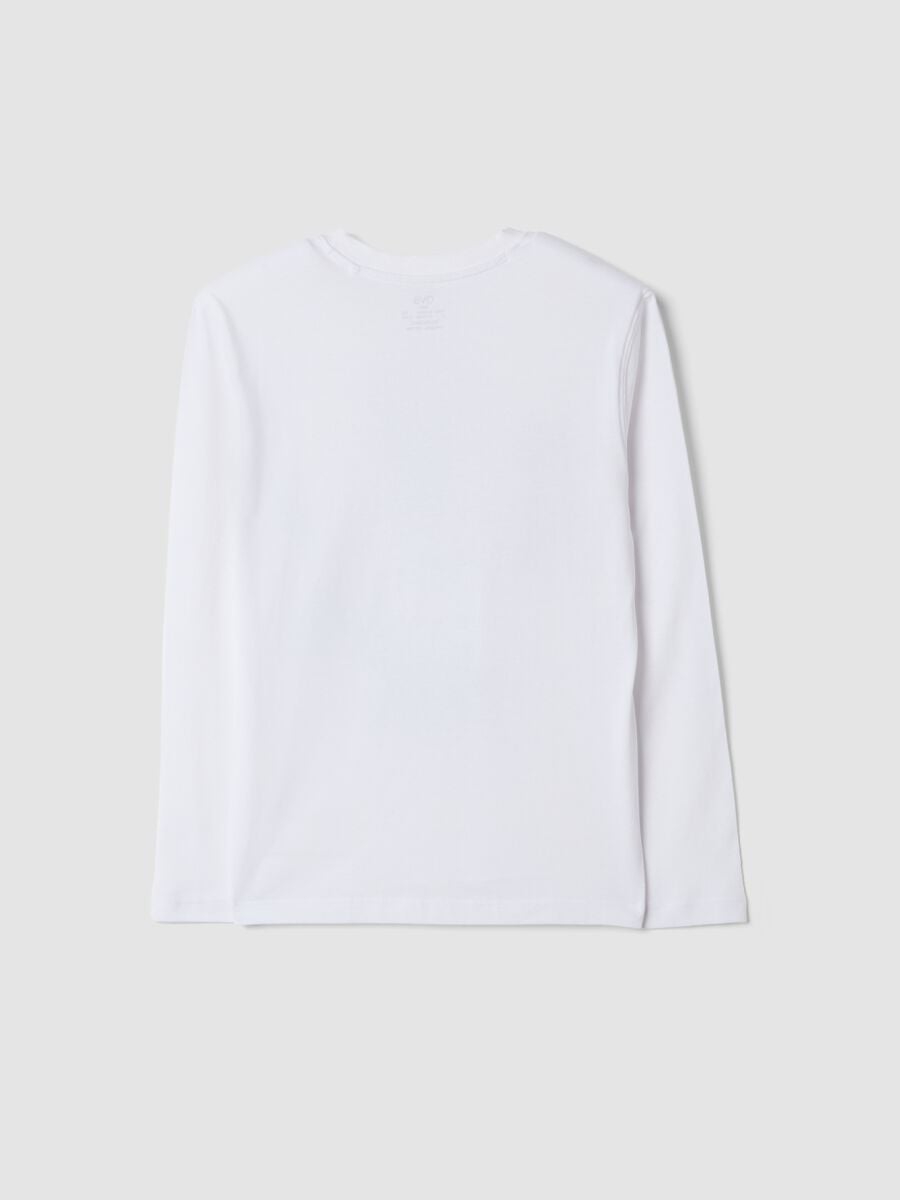White organic cotton crew-neck T-shirt_2