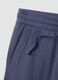 Blue relaxed-fit cotton-blend shorts_5