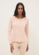 Pink pure cotton pyjamas with regular fit and Henley neckline_1