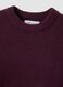 Purple stretch wool crew-neck jumper with oversized fit_1