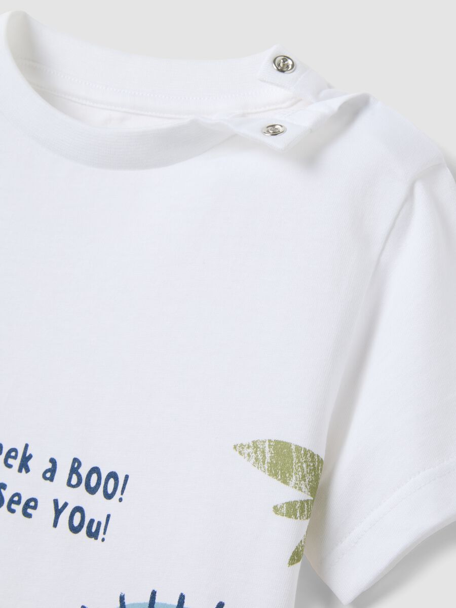 Pigiama in puro cotone multicolor da neonato regular fit con animali_2