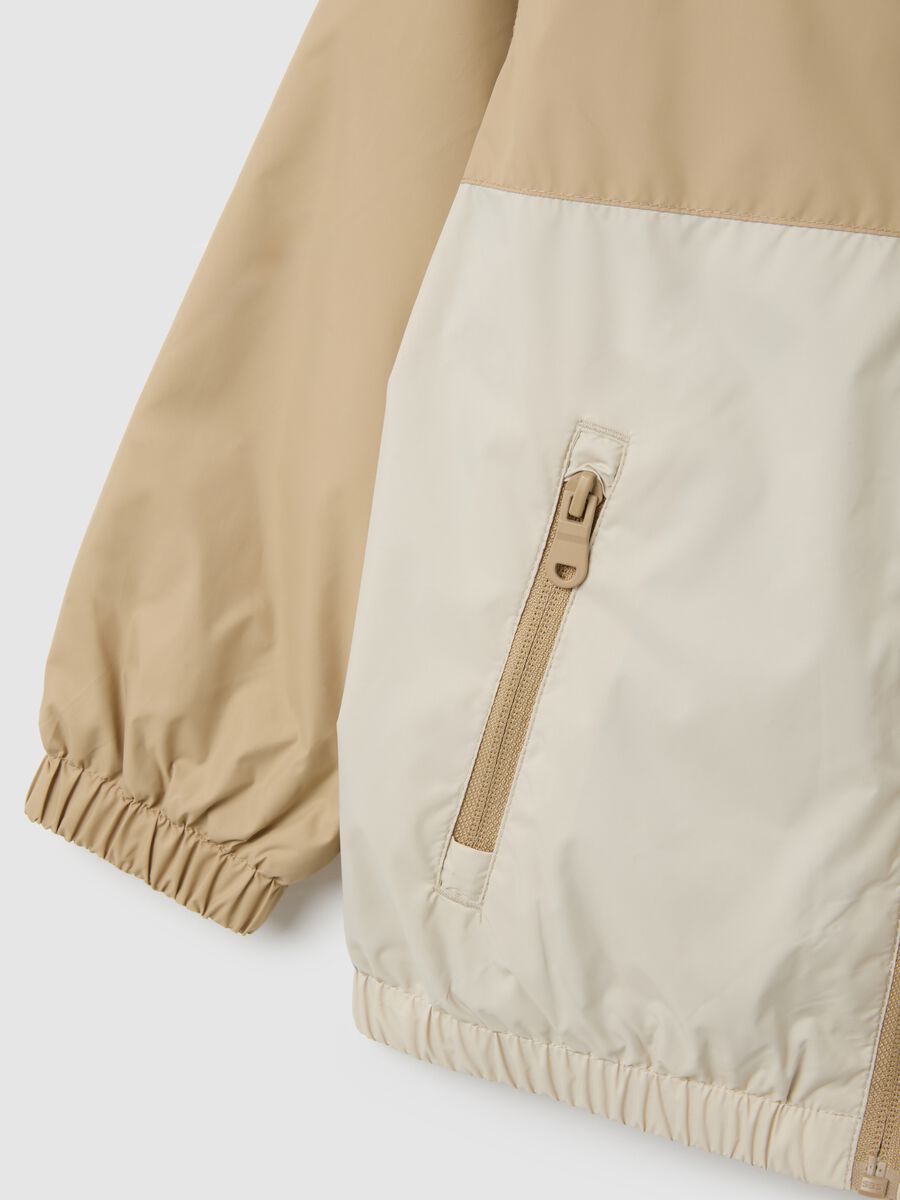 Kid's jacket in multicolour water-repellent fabric_3