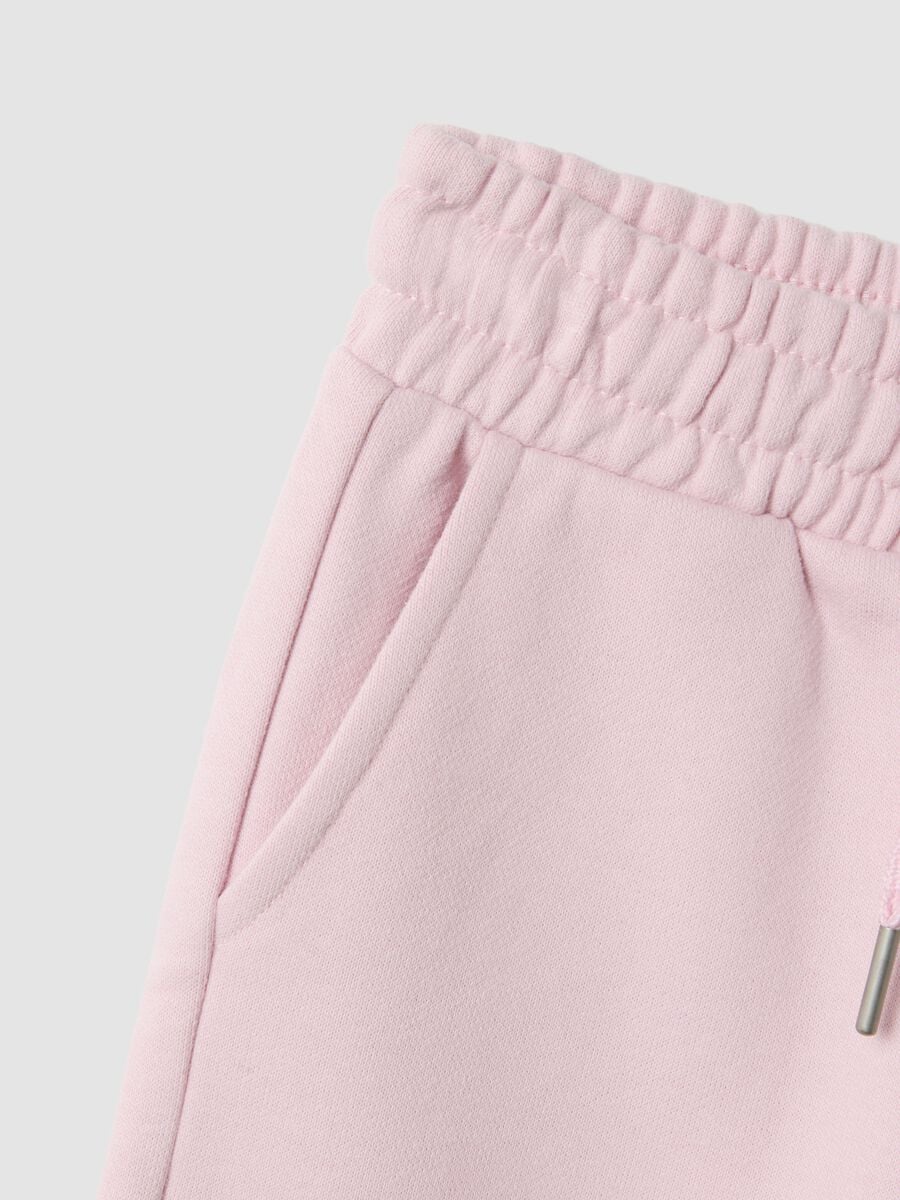 Pantaloni rosa in puro cotone organico_2