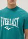 T-shirt in puro cotone verde regular fit con logo Everlast_3