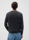 Grey viscose blend jumper regular fit_2
