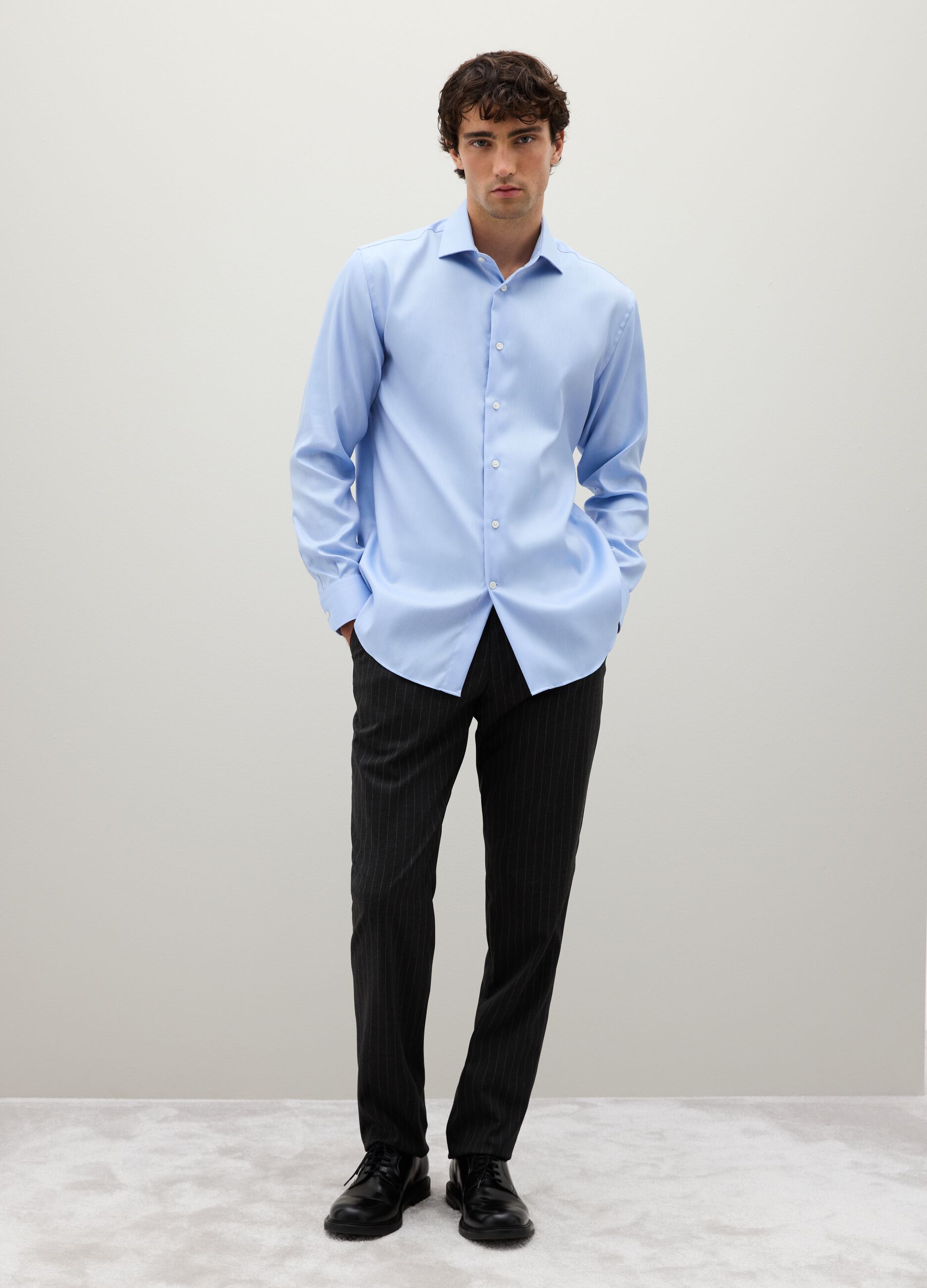 Light Blue Pure Cotton Shirt
