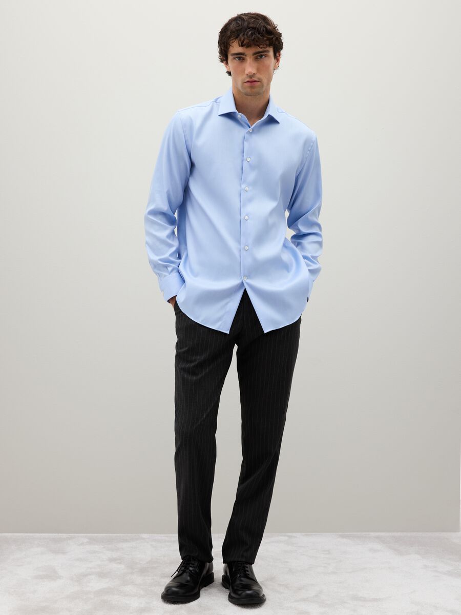 Light Blue Pure Cotton Shirt_1