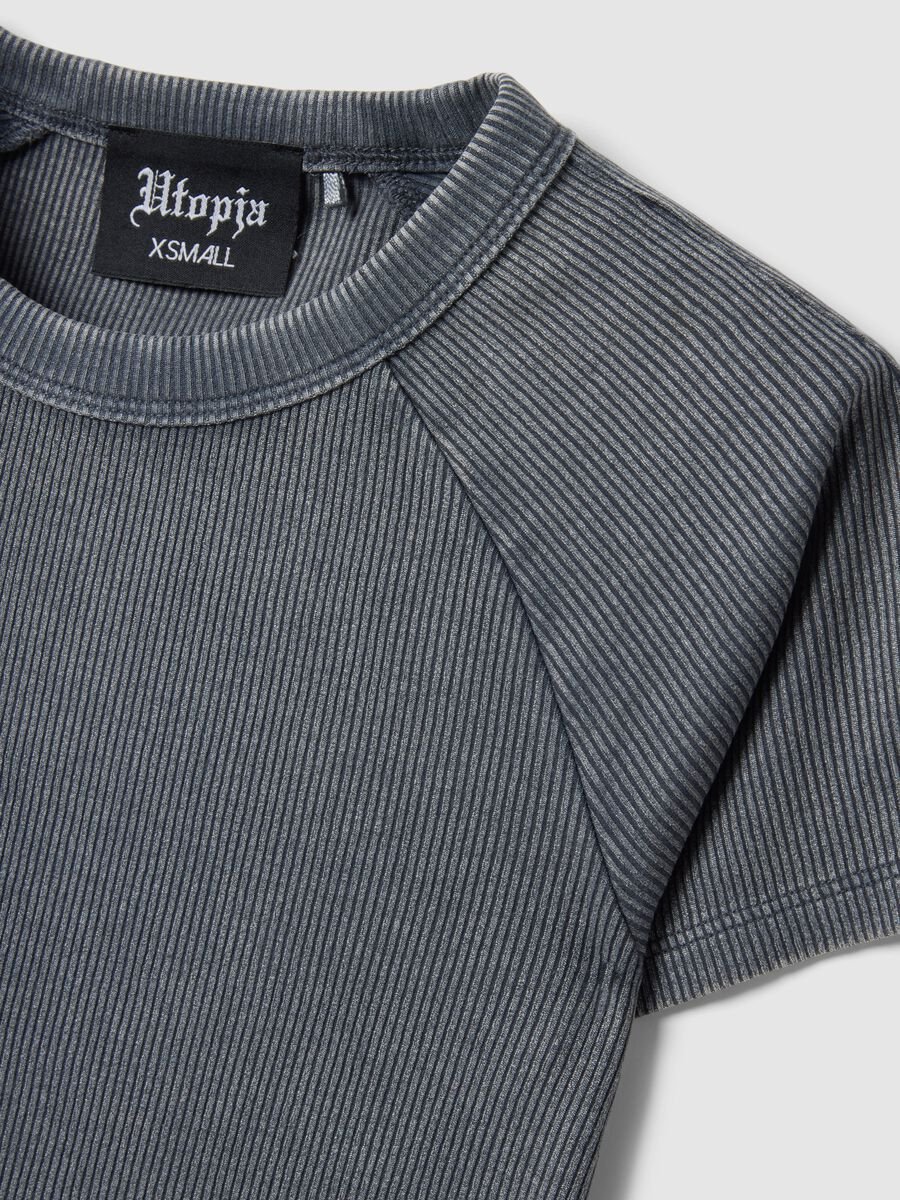 Ribbed Perfect T-shirt Vintage Grey_1