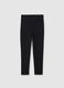 Black stretchy cotton maternity trousers_4