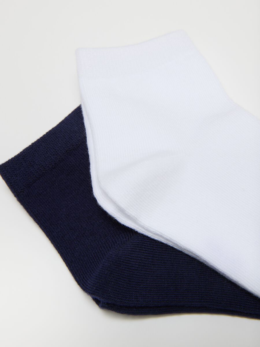 Girls' Multicolour Short Socks Multipack in Stretch Cotton_2