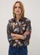 Brown lyocell-blend regular-fit shirt with foliage print_2