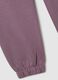 Girls' Regular Fit Pure Cotton Purple Joggers_3