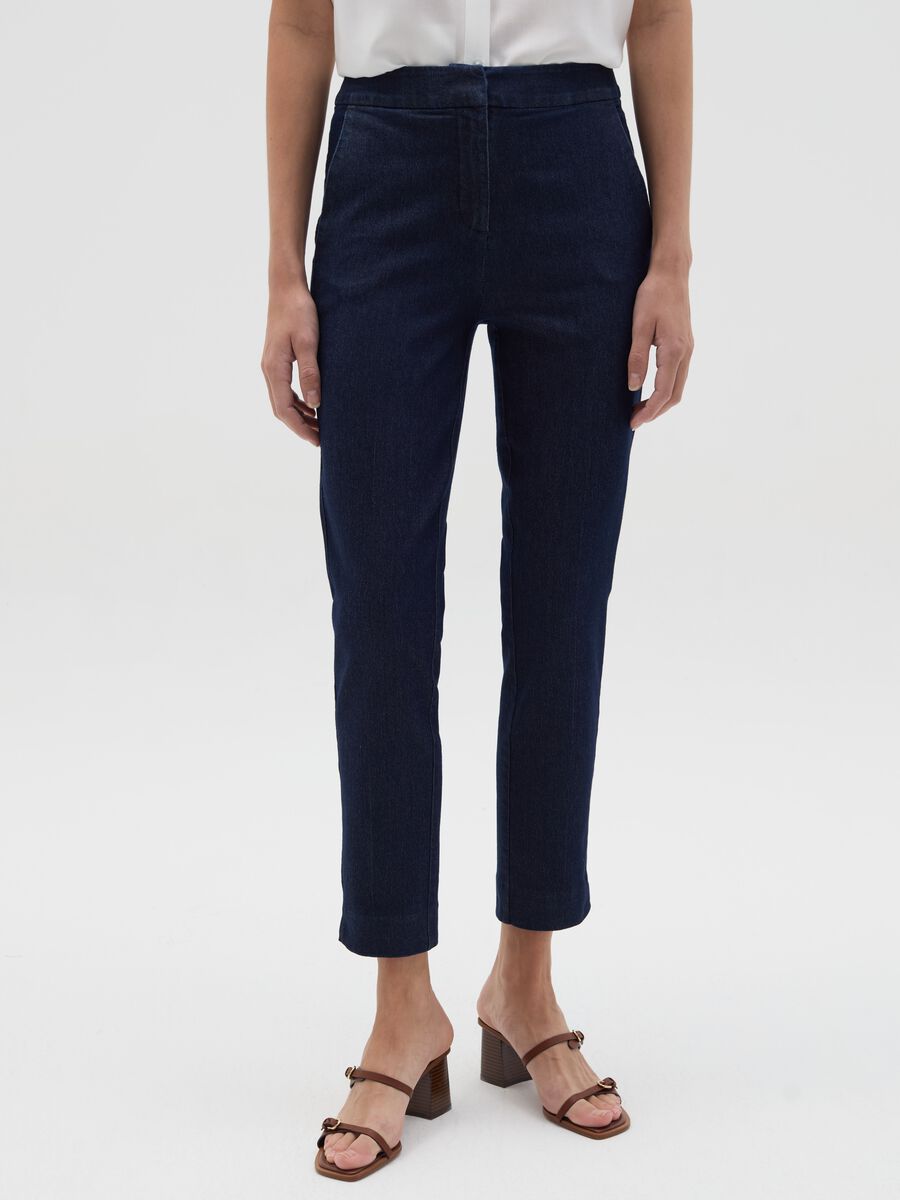 Cropped jeggings with splits_1