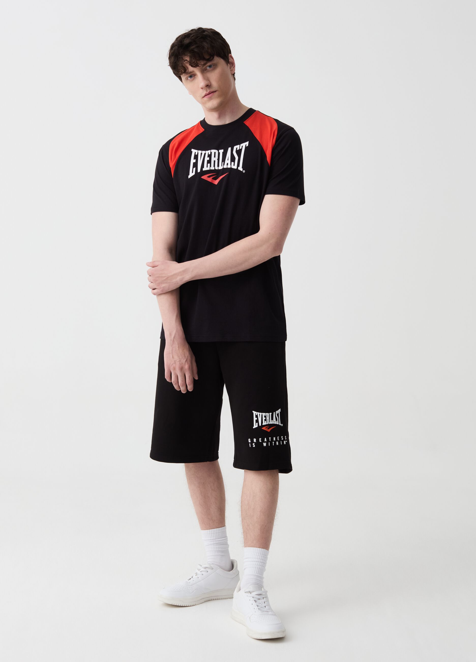 Ovs T-shirt con bande a contrasto stampa logo