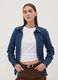 Blue slim-fit stretch cotton denim shirt_2